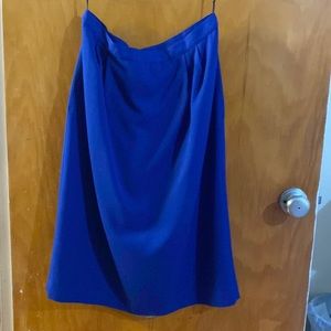 Blue vintage office skirt